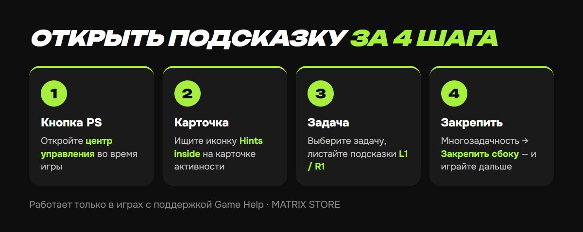 Как открыть подсказки Game Help на PS5