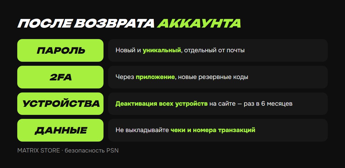 Как защитить аккаунт PSN после взлома